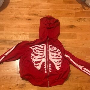 Red Skeleton Kids Jacket